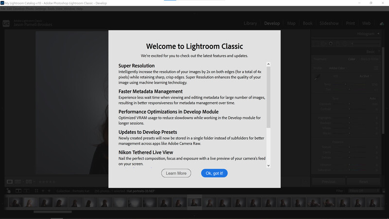 Lightroom update screenshot