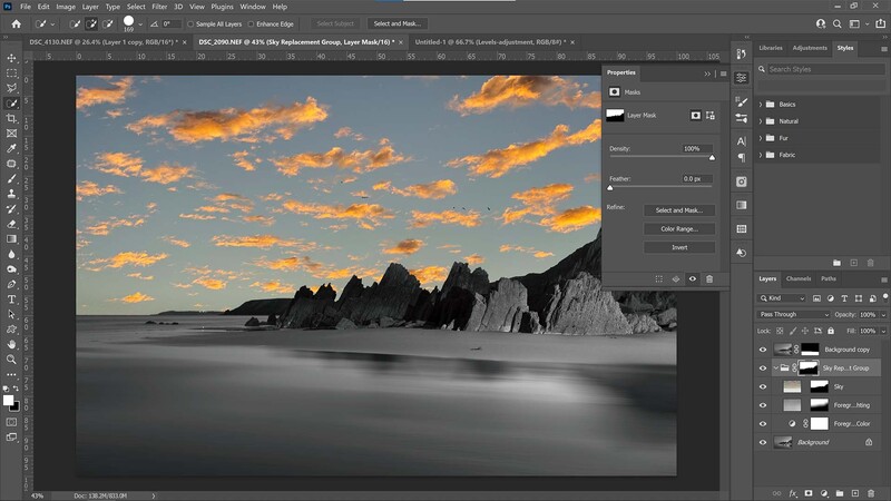 Refine the mask in photoshop