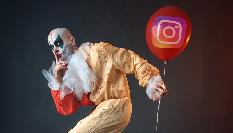 Instagram Freebooting Clown