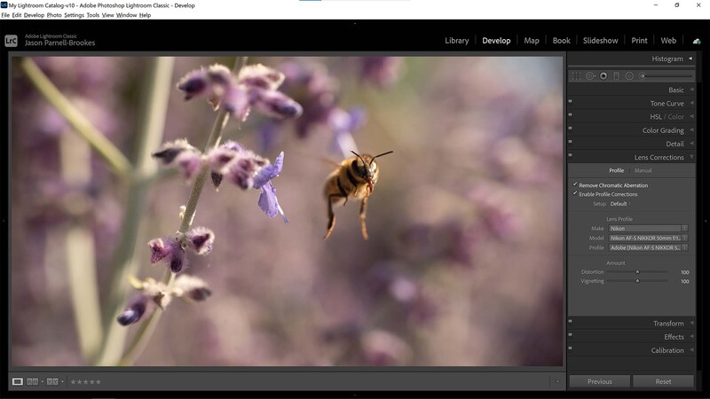 Lens corrections in lightroom