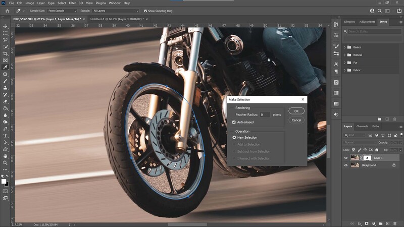 Pen tool mask