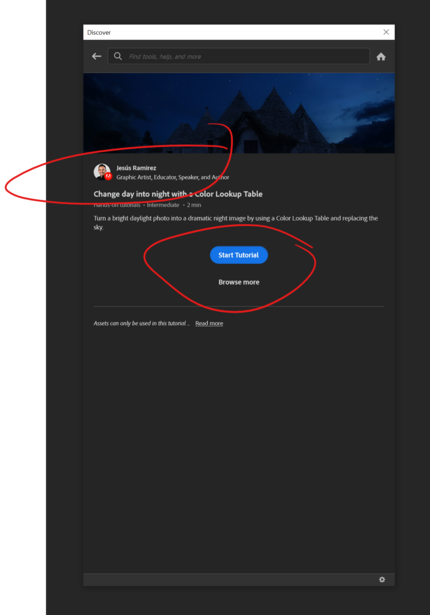 Screenshot of a video platform interface with error message and blue action button highlighted.
