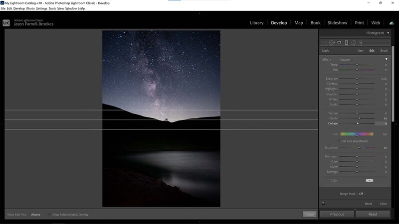 Final sky tweak in lightroom