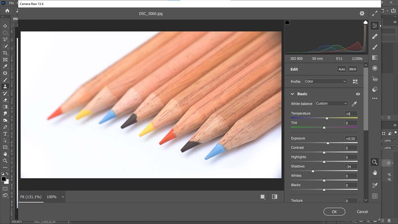 Adobe Camera Raw in Photoshop