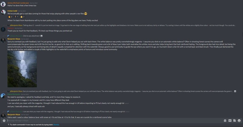 Screenshot of a photography forum discussion thread with multiple user comments and replies about lighting techniques.