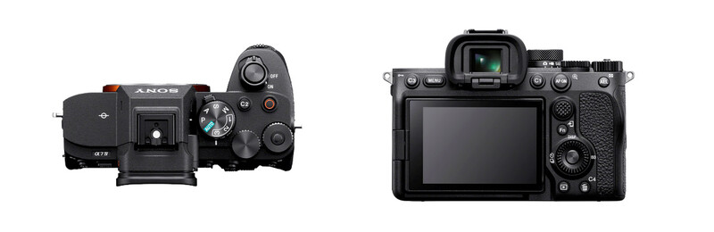 Sony a7 IV back and top