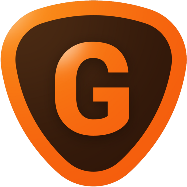 Logo for Growfx, featuring an orange letter G inside a shield shape with dark brown background.