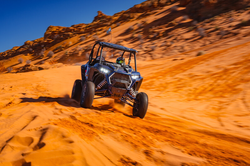 Polaris RZR at Sand Hollow State Park, Utah