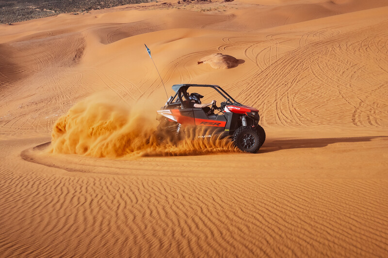 Polaris RZR at Sand Hollow State Park, Utah