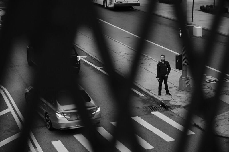 Looking down from the Manhattan bridge
