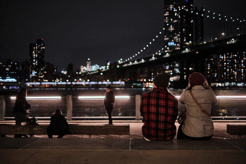 A night portrait in Brooklyn