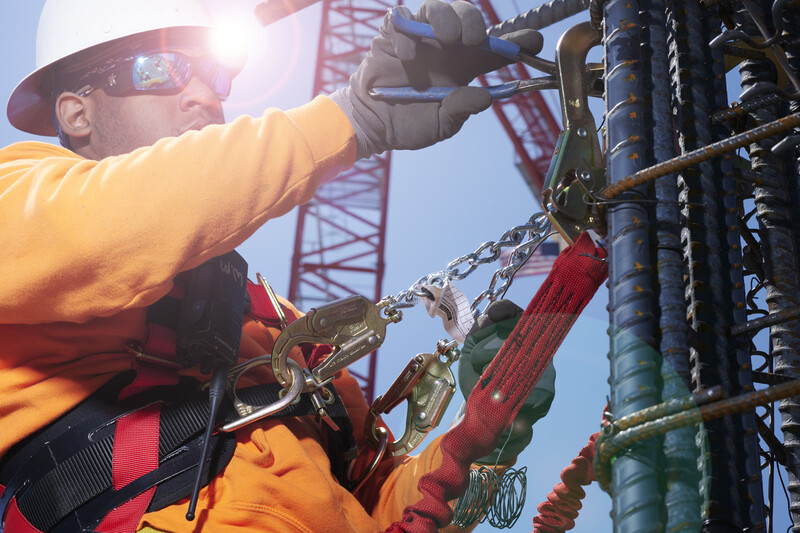 Man working in industrial setting