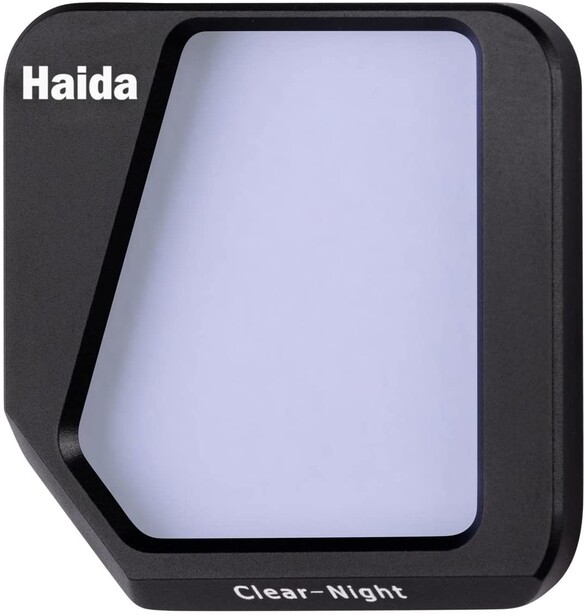 Haida Clear-Night filter in black square frame with translucent optical glass panel.