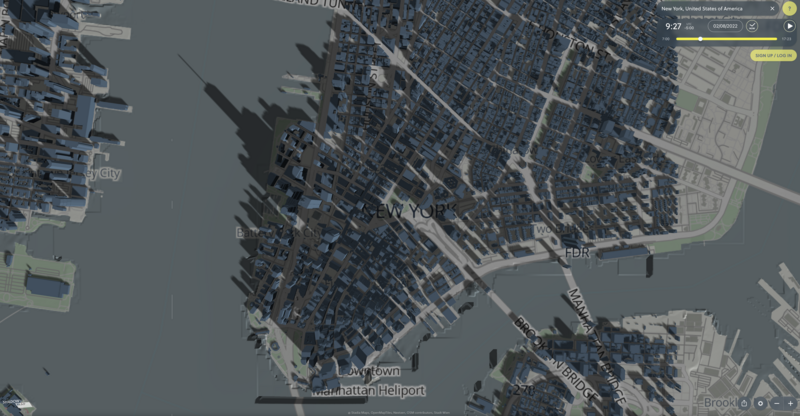Screenshot of the Shadowmap app.