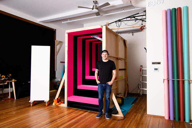 A set that David and Jada built in one day for a photoshoot.