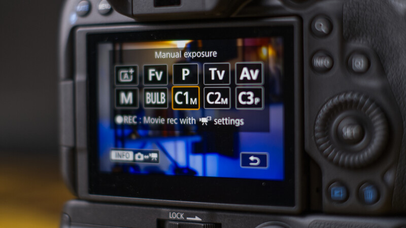 Canon cameras allow up to 3 Custom Shooting Modes