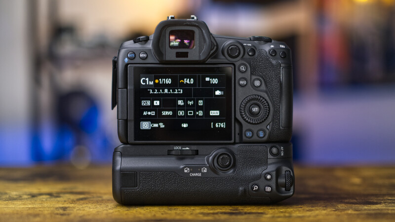 Canon EOS R5 set to C1 (Custom Shooting Mode 1)
