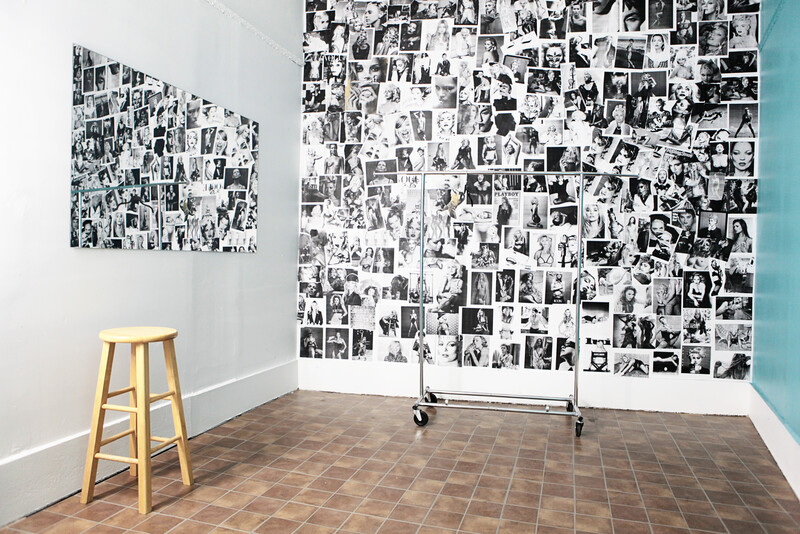 Madonna &amp; Kate Moss Wall in the Beauty Room