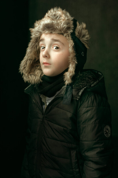 Kid portrait taken with a Canon EOS R5 and 50mm