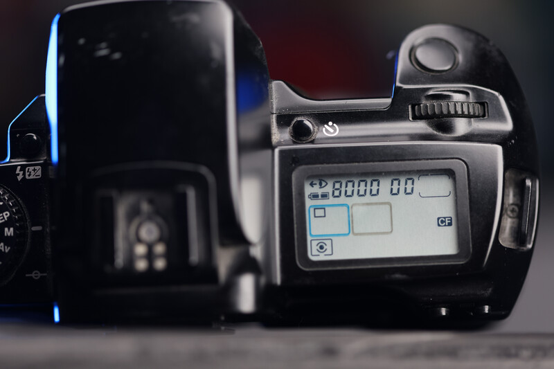 Canon EOS A2E top view.