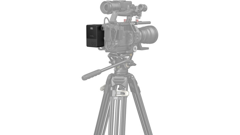 Cinema camera with thermal imaging attachment mounted on professional tripod.