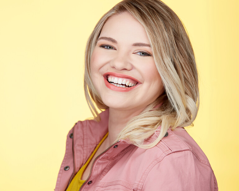 A happy headshot client.