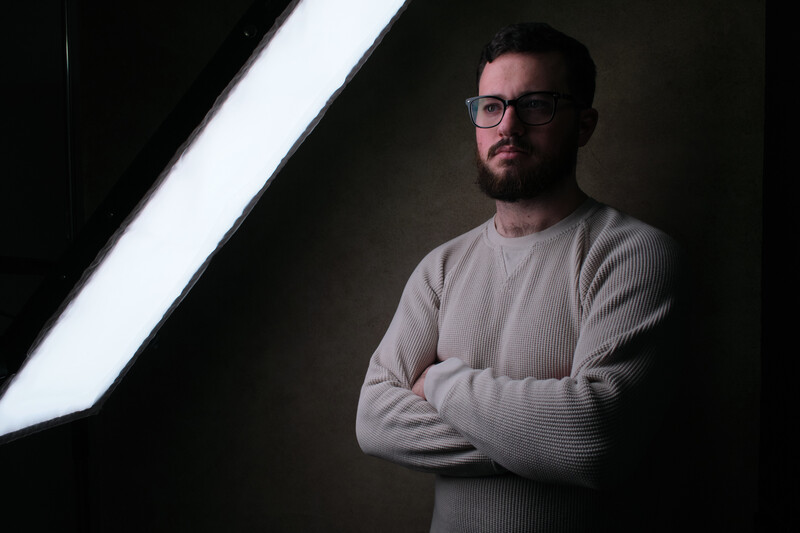 An image of Alex straight out of camera taken with the Fujifilm X-T4 and Sigma 18-55mm f2.8.