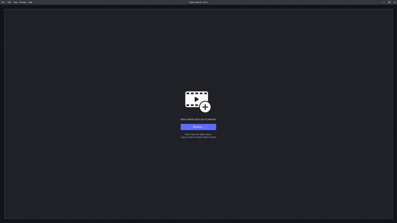 Screenshot of a software interface displaying a camera icon with a plus symbol and a blue action button on a dark background.