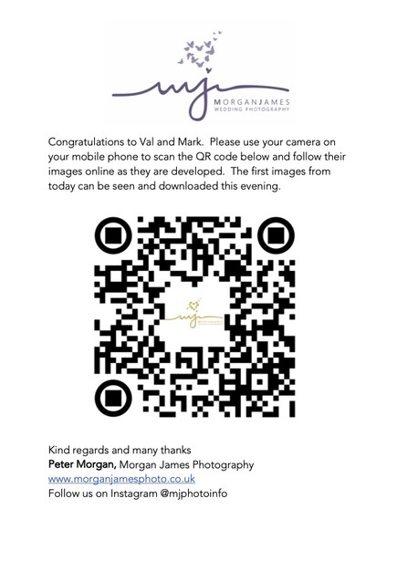 QR code with circular corner markers for scanning with mobile devices.
