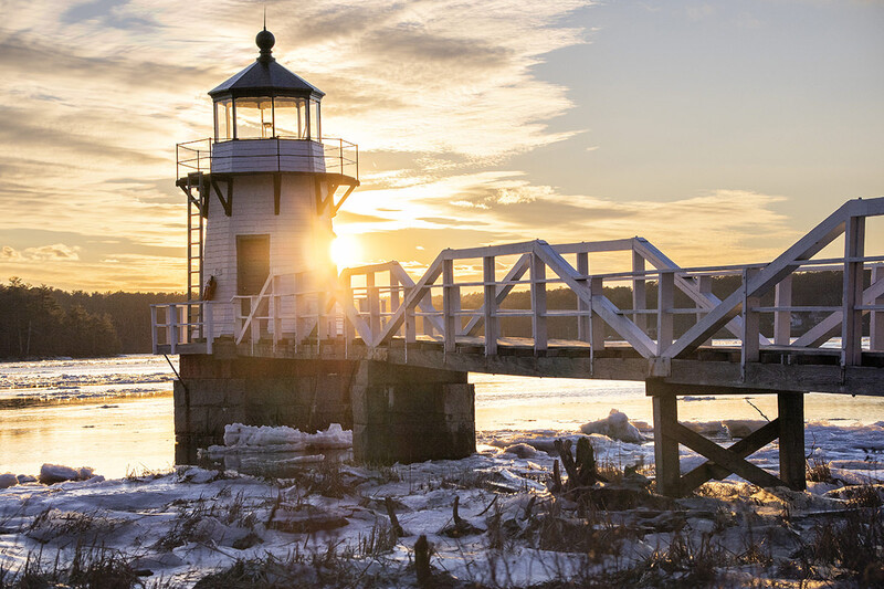 Lighthouse at sunset