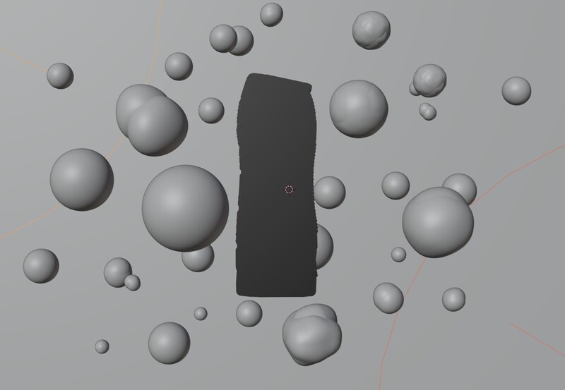 Modelling CGI bubble scene