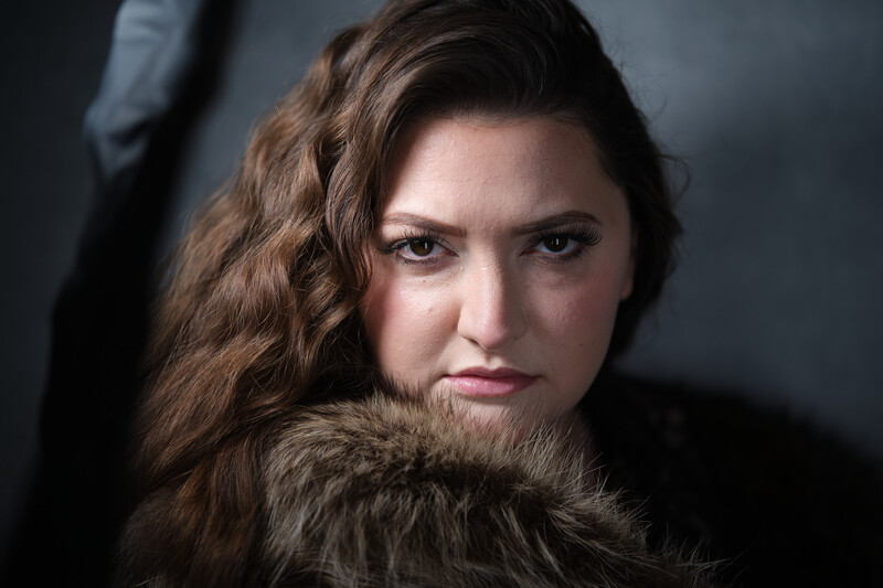A portrait before editing