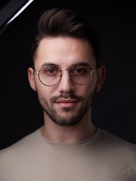 A portrait before editing