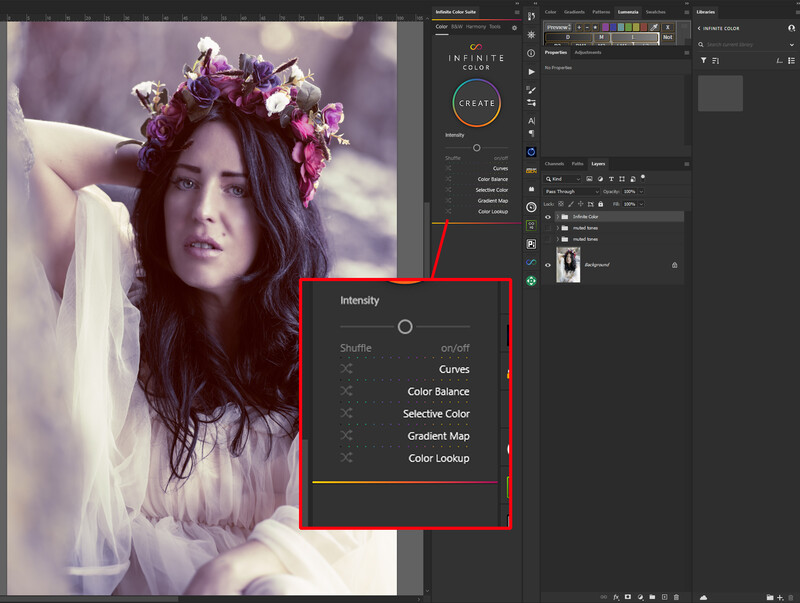 Screenshot of photo editing software showing Curves adjustment panel with portrait image.