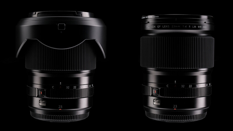 Side-by-side comparison of two vintage camera lenses with manual focus rings and aperture scales.