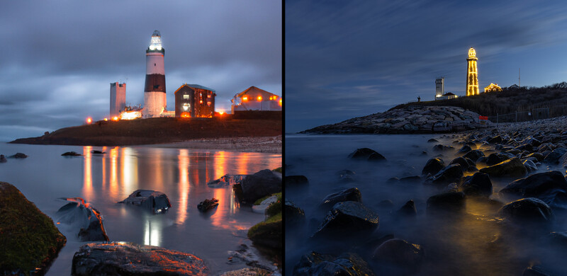 AI's interpretation of Montauk Point vs. mine.