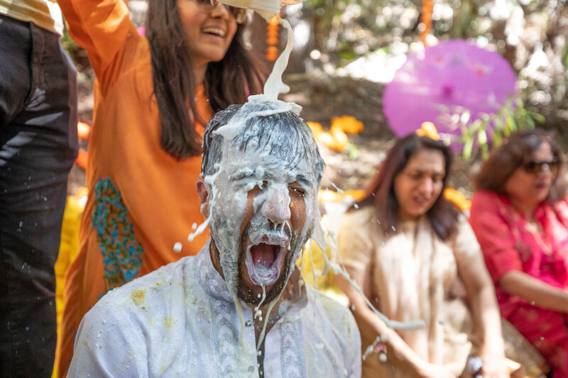 Haldi Ceremony Milk Surprise