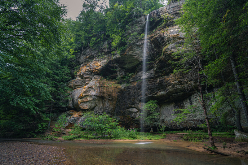 Whispering Falls in Hocking Hills State Park