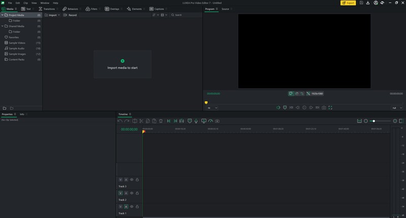 Screenshot of video editing software with timeline panel and dark interface layout.