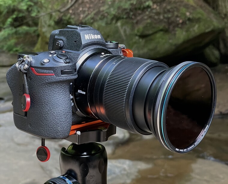 Nikon camera with Kase Revolution Magnetic Filters