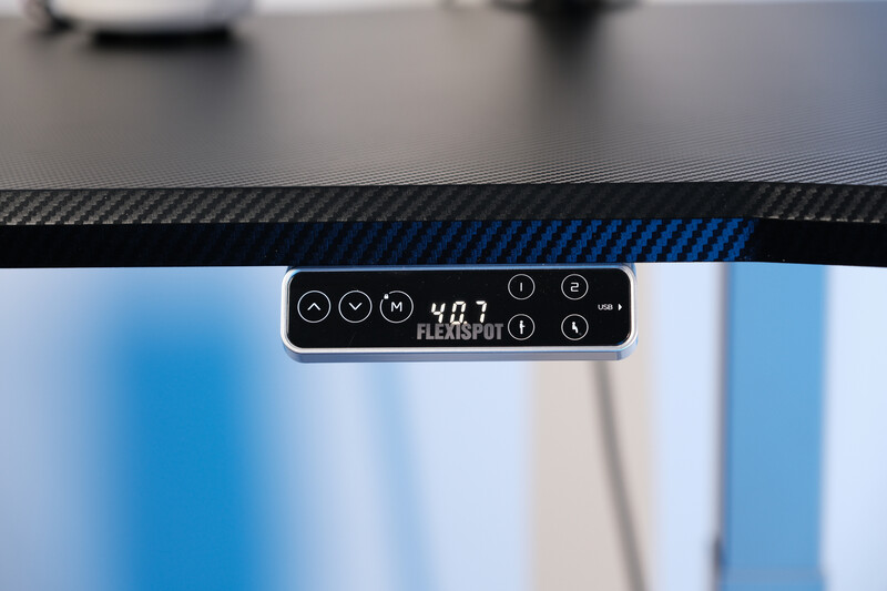 The FlexiSpot desk has four height presets