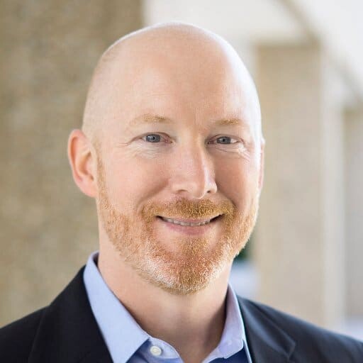 Executive poses for headshot