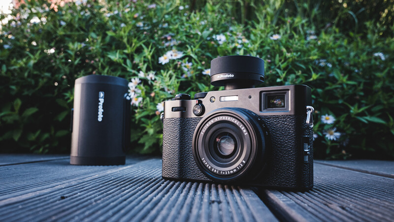 The Profoto Connect is perfect for smaller cameras like this X100V