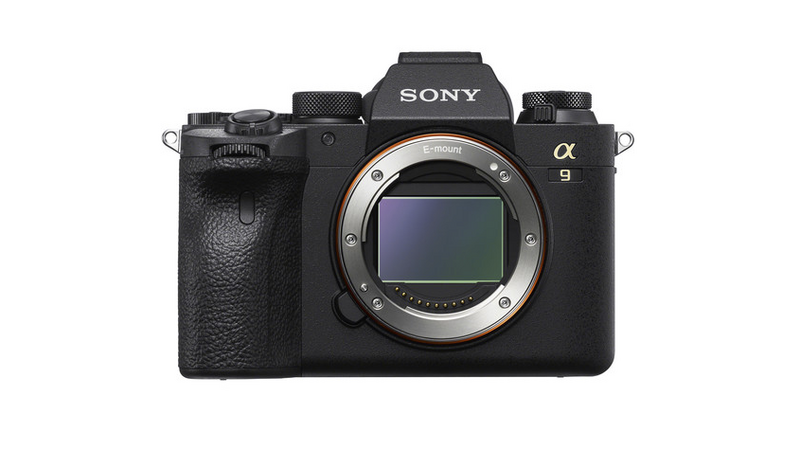 Sony Alpha 9 mirrorless camera body with exposed sensor and mount.