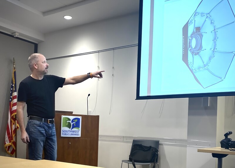 Teaching at a Photography Club Meeting