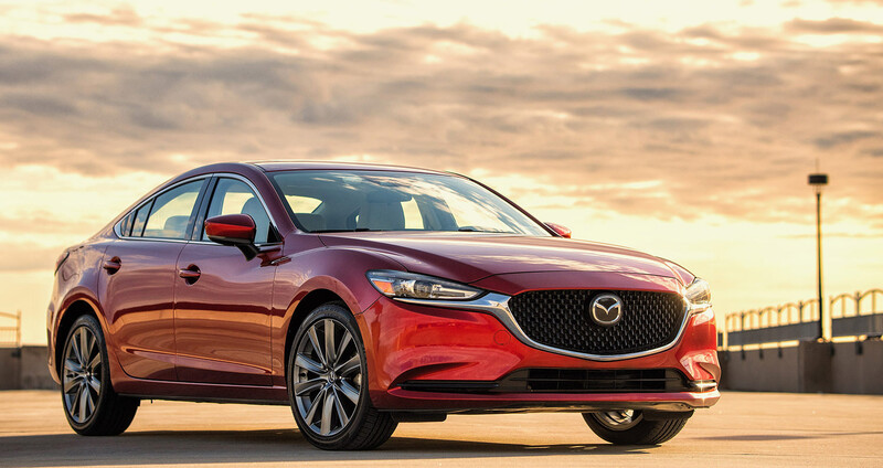 A Mazda6 at sunrise, photographed with a Sigma 56mm f/1.4 lens on a Canon EOS M6 Mark II body.