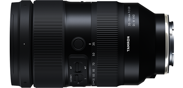 Tamron 35-70mm f/2.8 zoom lens photographed against a white background.