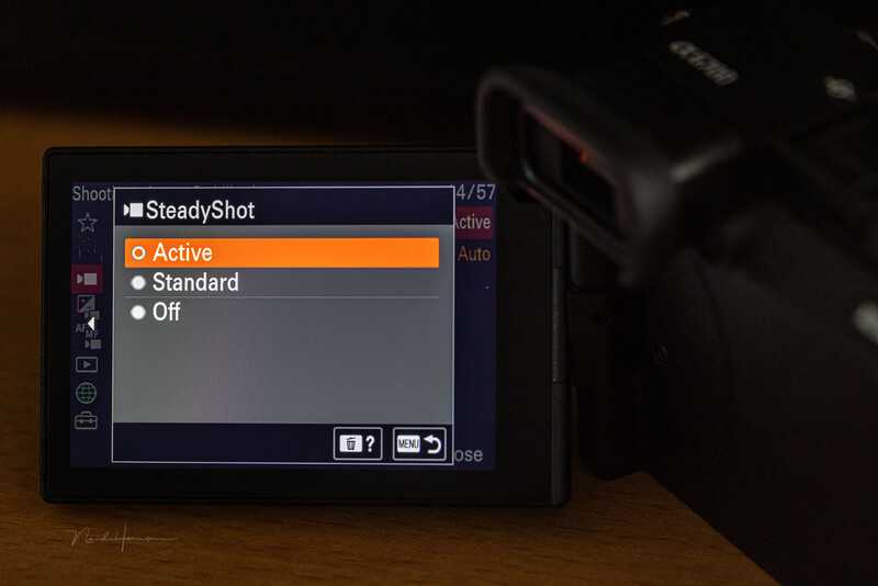 Steady shot on the Sony A6700. There are different options available.