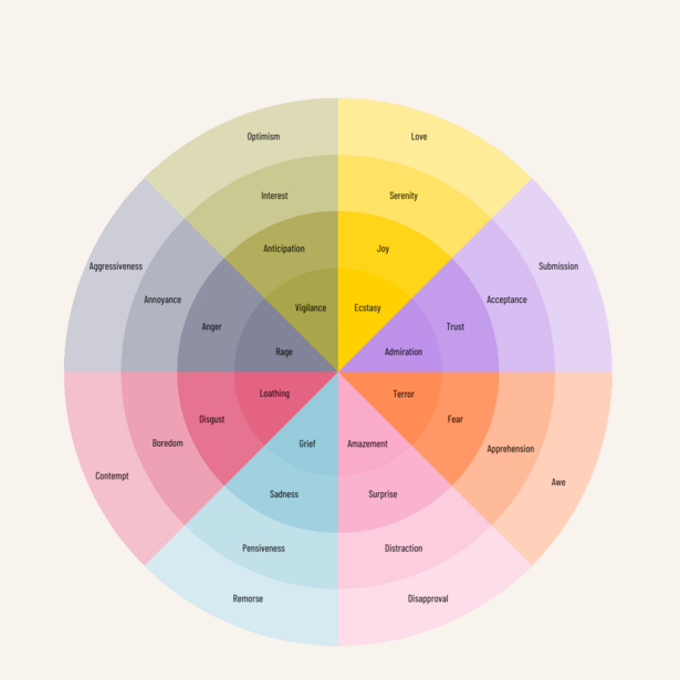 Color wheel diagram organized in concentric rings showing hue, saturation, and value relationships.