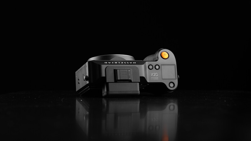 Hasselblad X2D 100C top view - A beautifully crafted top plate.